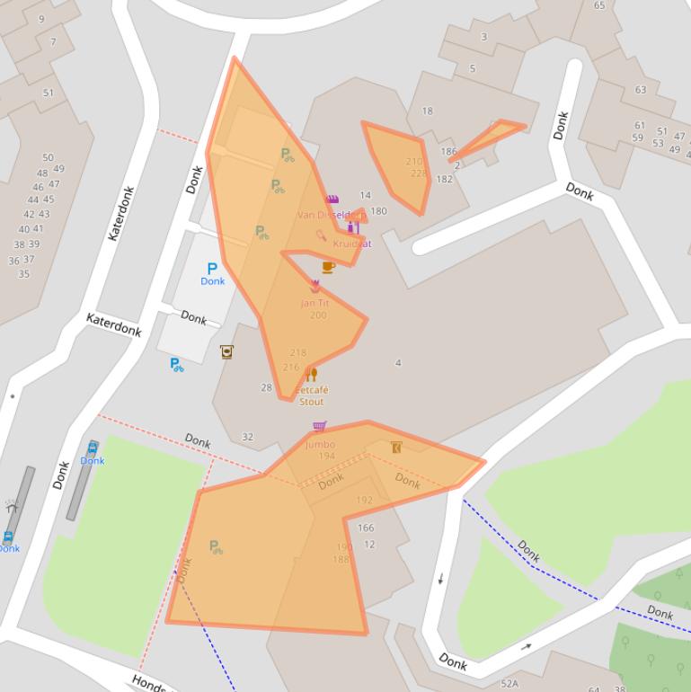 Kaart van postcodegebied 4824CT.