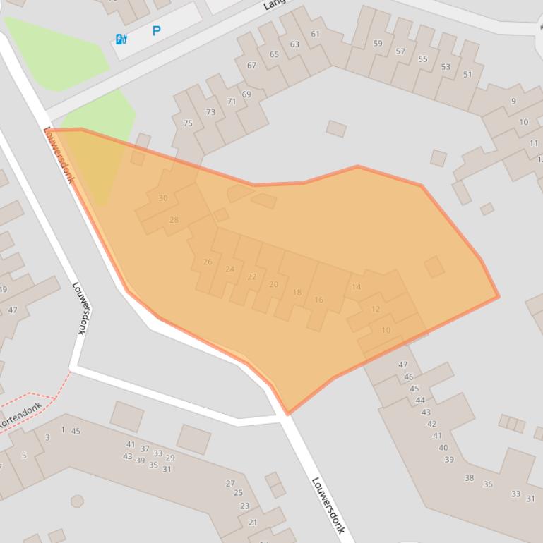 Kaart van postcodegebied 4824DD.