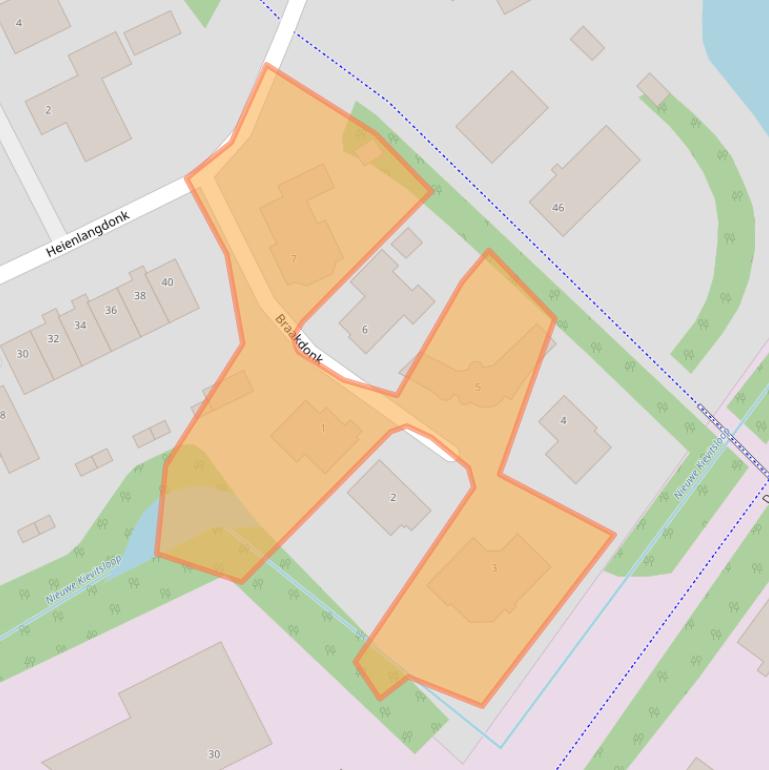 Kaart van postcodegebied 4824DX.