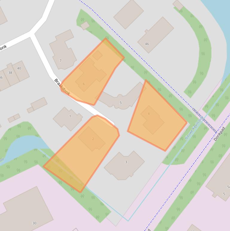 Kaart van postcodegebied 4824DZ.