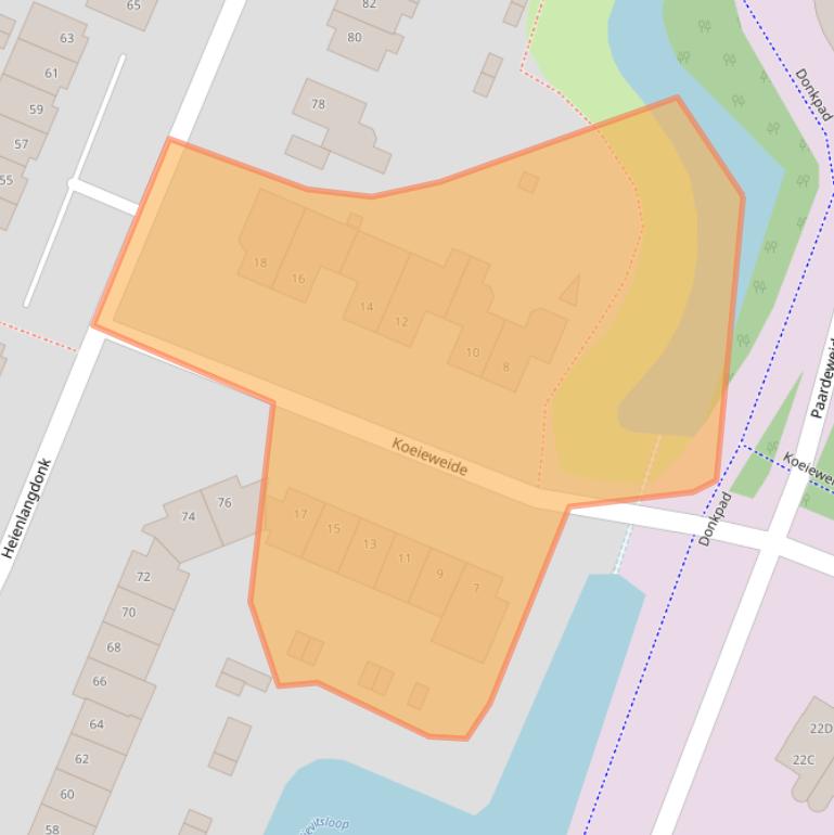 Kaart van postcodegebied 4824EJ.