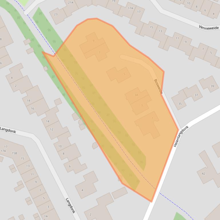 Kaart van postcodegebied 4824EK.