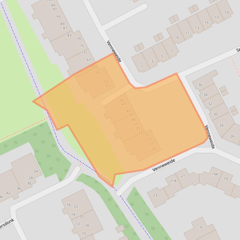 Kaart van postcodegebied 4824EM.