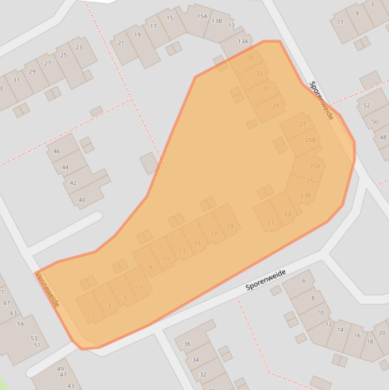 Kaart van postcodegebied 4824ES.