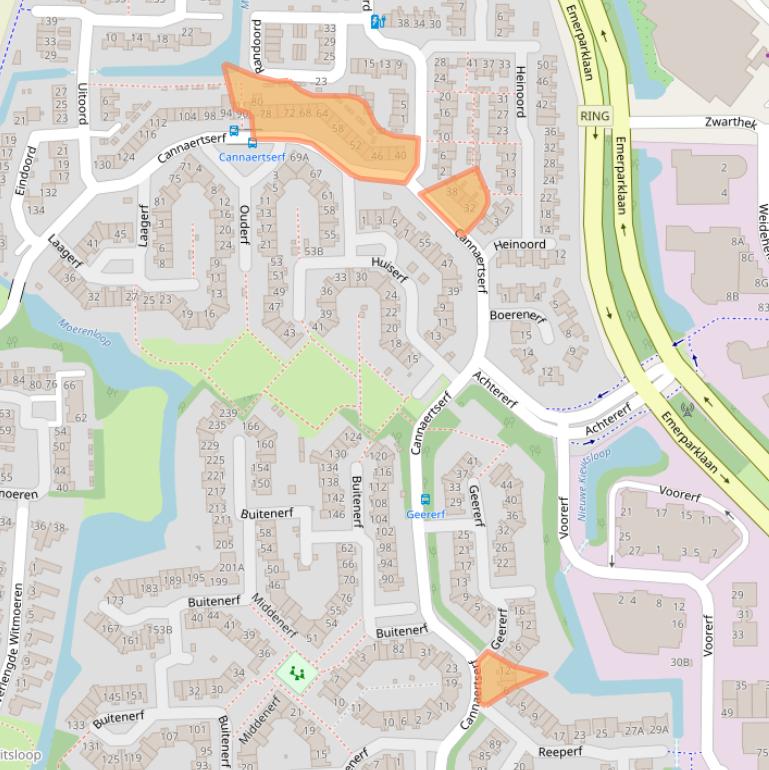 Kaart van postcodegebied 4824GC.