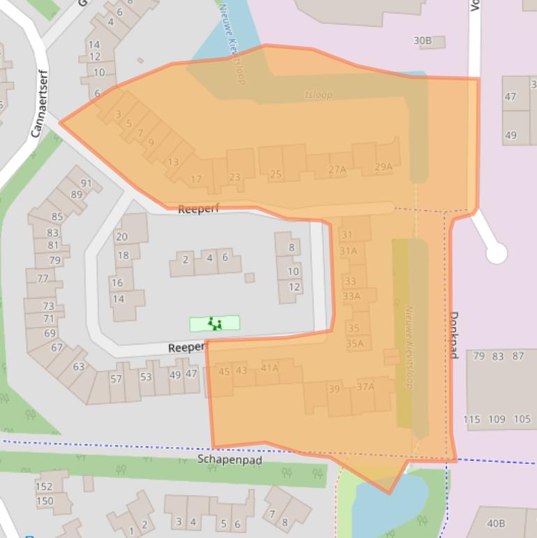 Kaart van postcodegebied 4824GG.