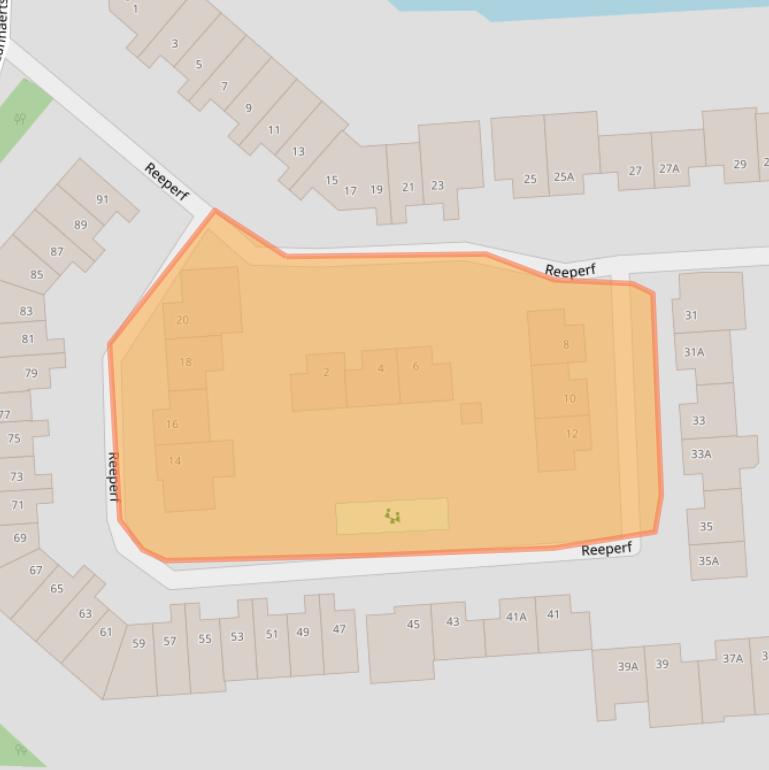 Kaart van postcodegebied 4824GJ.