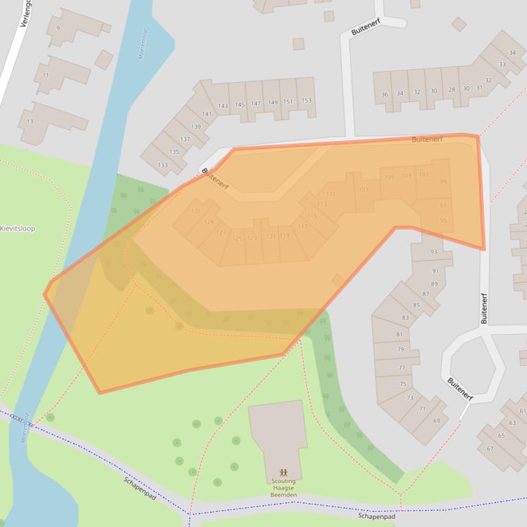 Kaart van postcodegebied 4824HC.