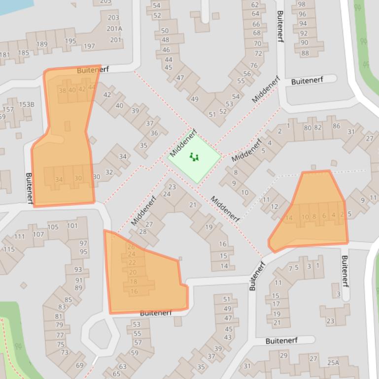 Kaart van postcodegebied 4824HH.