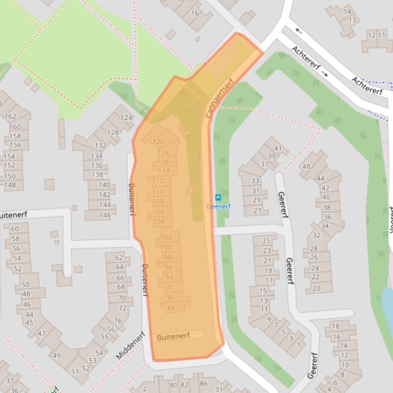 Kaart van postcodegebied 4824HK.