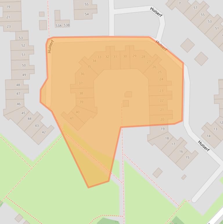 Kaart van postcodegebied 4824HS.