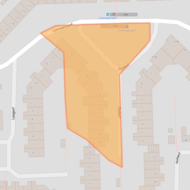 Kaart van postcodegebied 4824HW.