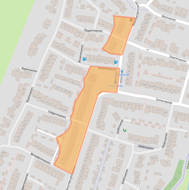 Kaart van postcodegebied 4824JB.