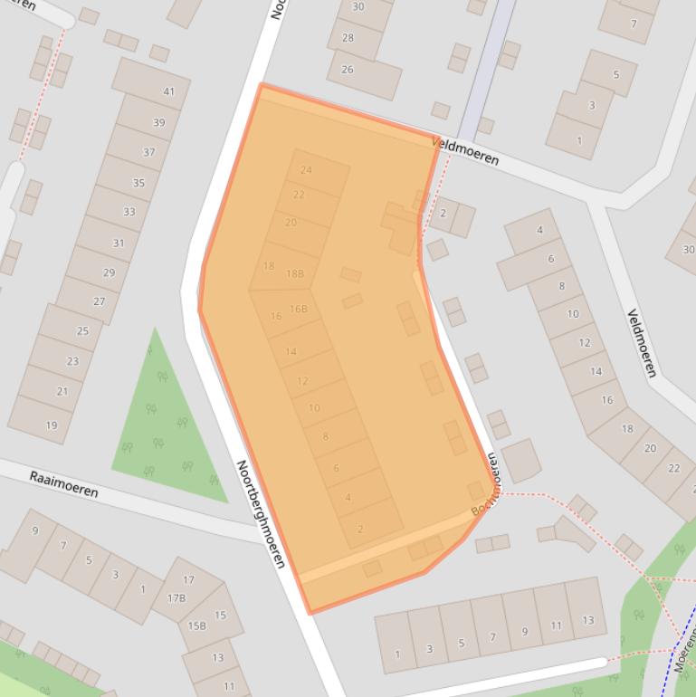 Kaart van postcodegebied 4824JE.