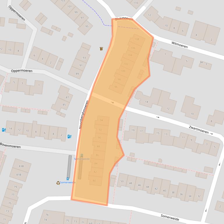 Kaart van postcodegebied 4824JH.