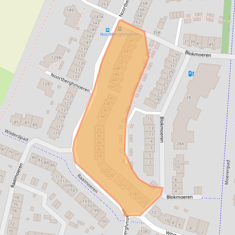 Kaart van postcodegebied 4824JJ.