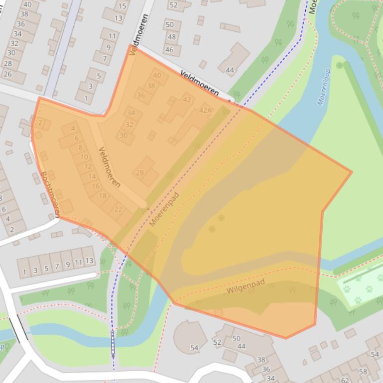 Kaart van postcodegebied 4824JV.