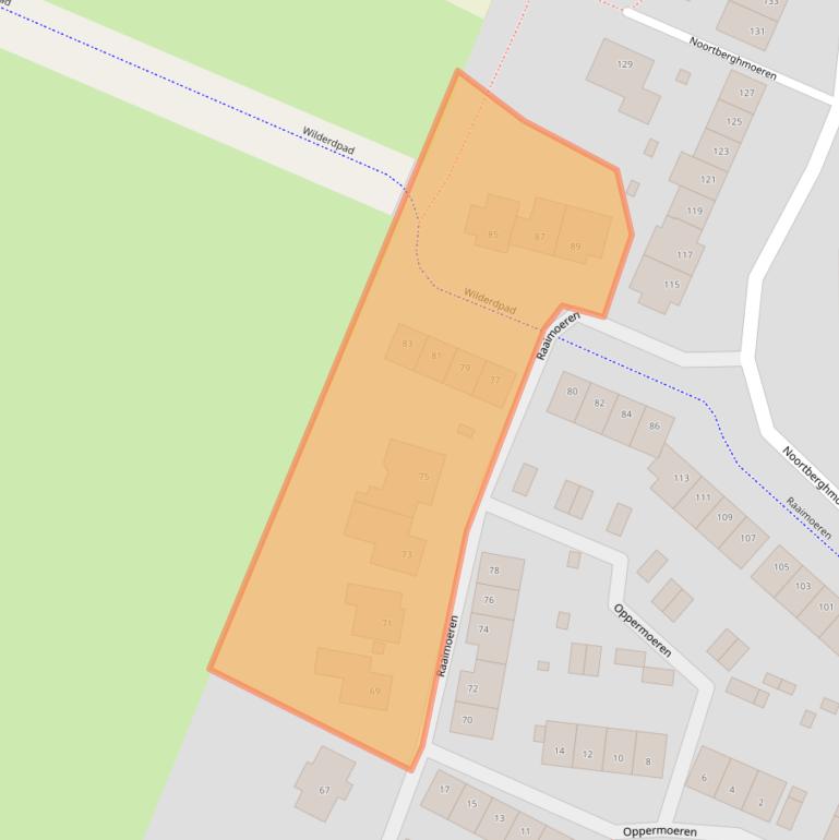 Kaart van postcodegebied 4824KC.