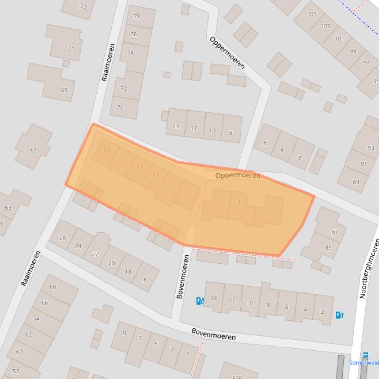Kaart van postcodegebied 4824KG.