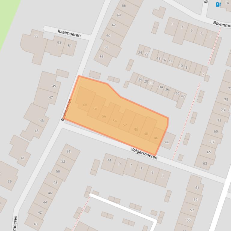 Kaart van postcodegebied 4824KN.