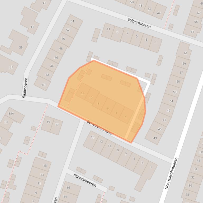 Kaart van postcodegebied 4824KR.