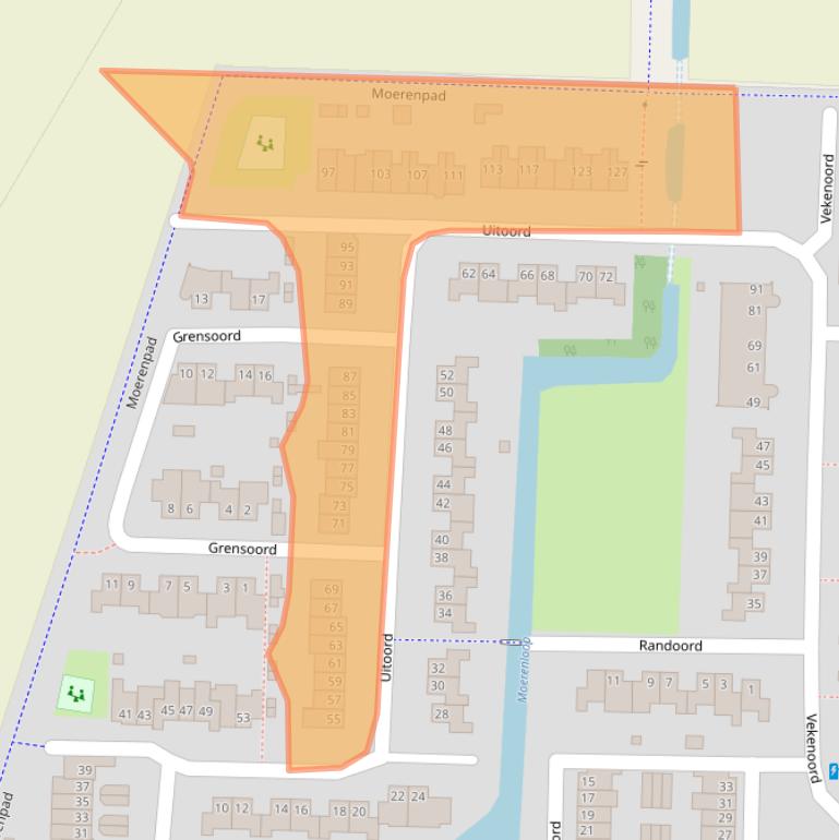 Kaart van postcodegebied 4824LB.