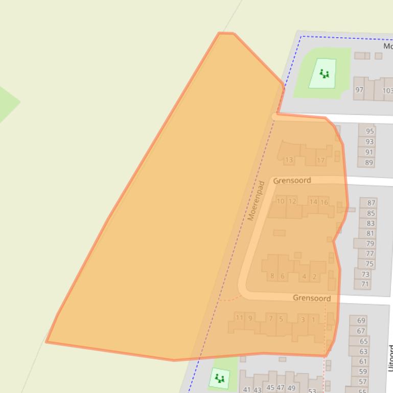 Kaart van postcodegebied 4824LC.