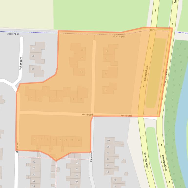 Kaart van postcodegebied 4824LK.