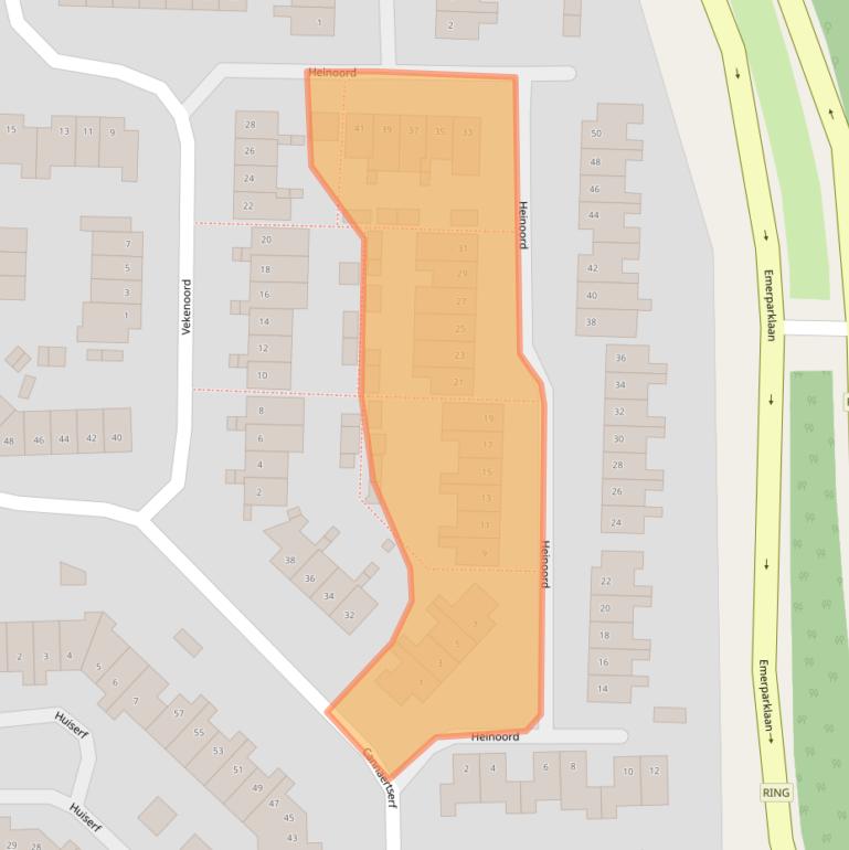 Kaart van postcodegebied 4824LT.