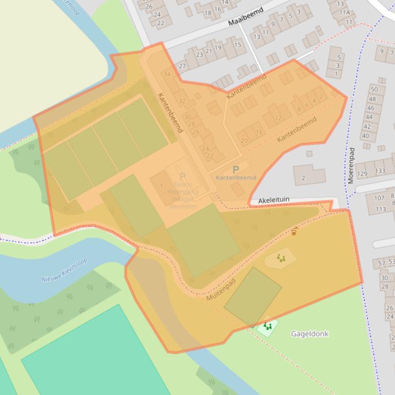 Kaart van postcodegebied 4824NB.