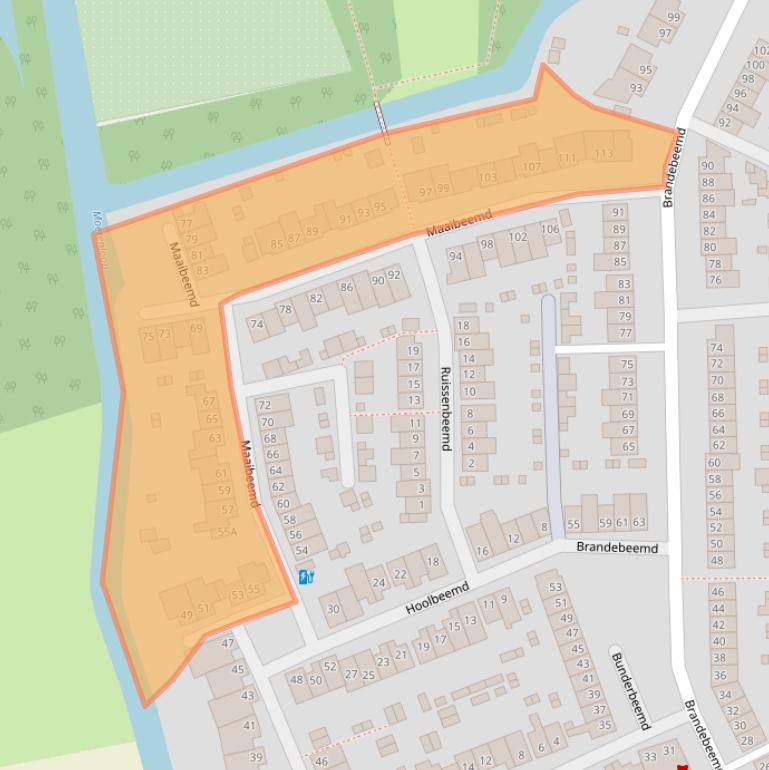Kaart van postcodegebied 4824ND.