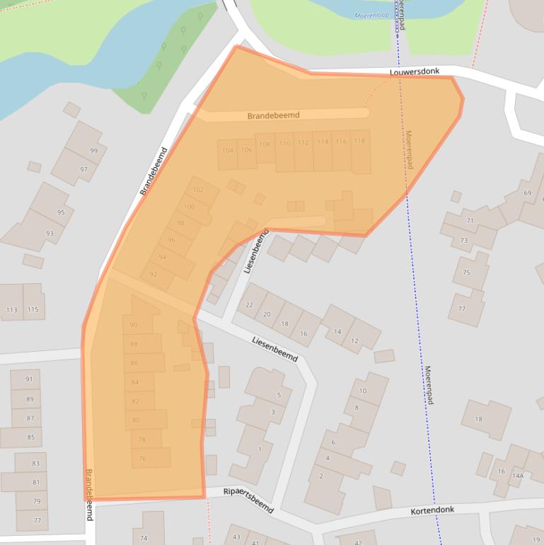 Kaart van postcodegebied 4824NX.