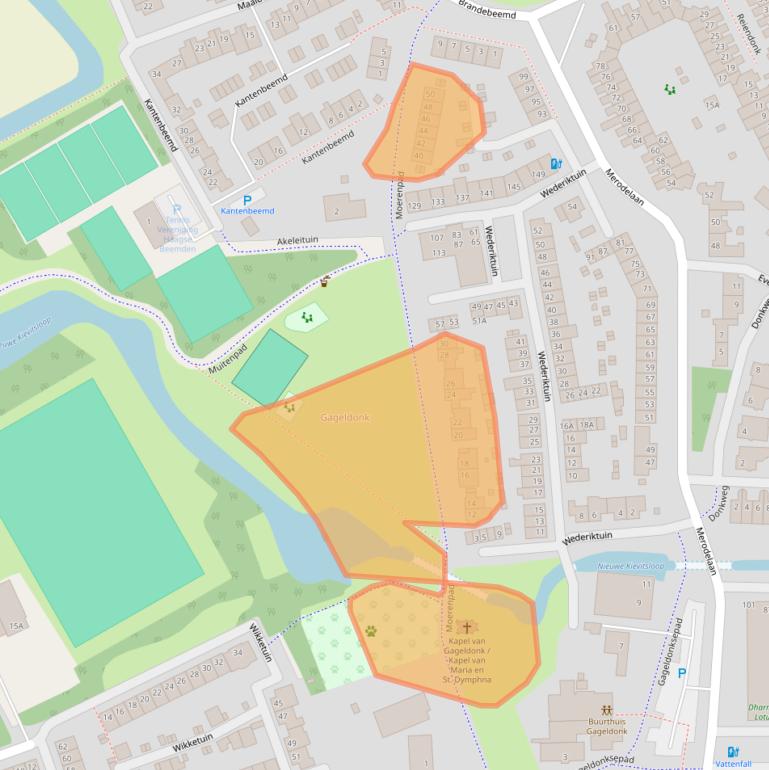 Kaart van postcodegebied 4824PA.