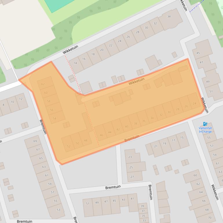 Kaart van postcodegebied 4824PK.