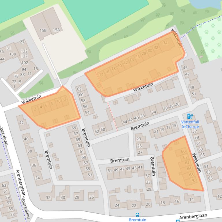 Kaart van postcodegebied 4824PM.