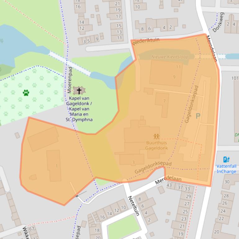 Kaart van postcodegebied 4824PP.