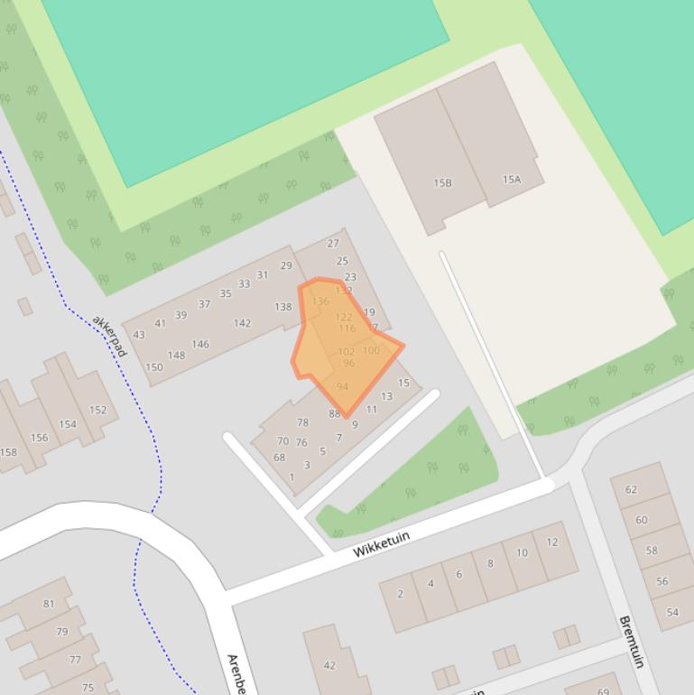 Kaart van postcodegebied 4824RC.