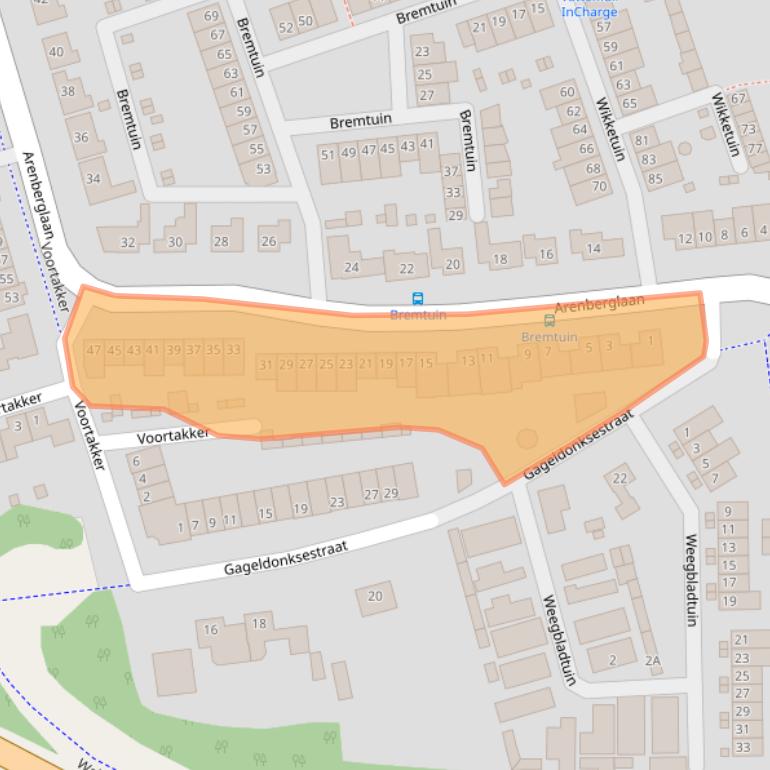 Kaart van postcodegebied 4824RG.