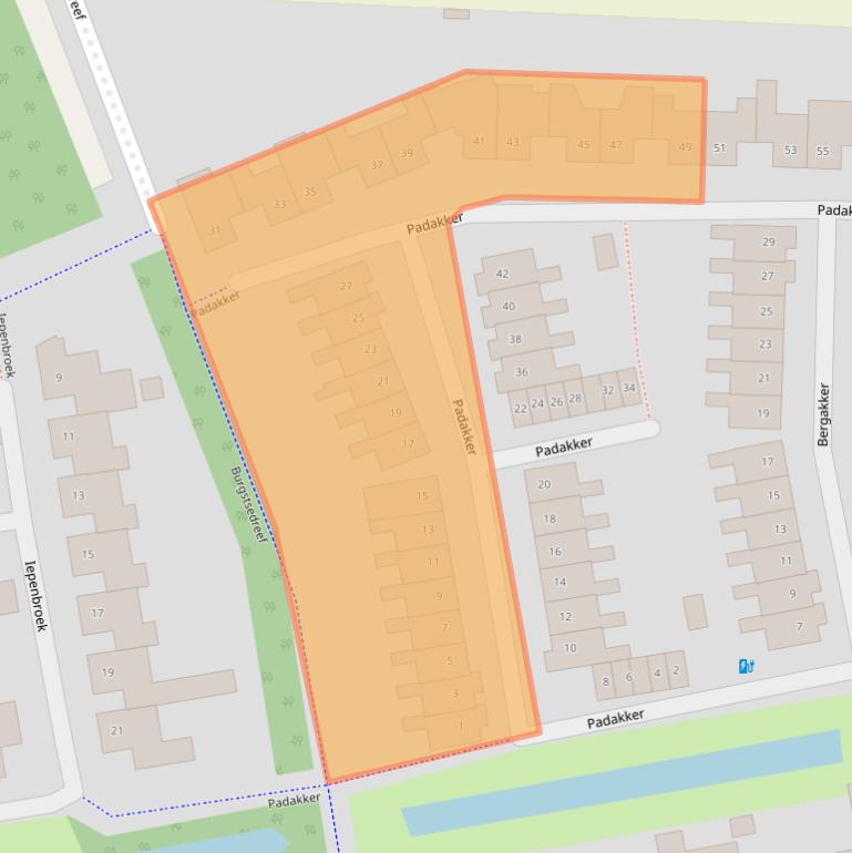 Kaart van postcodegebied 4824SV.