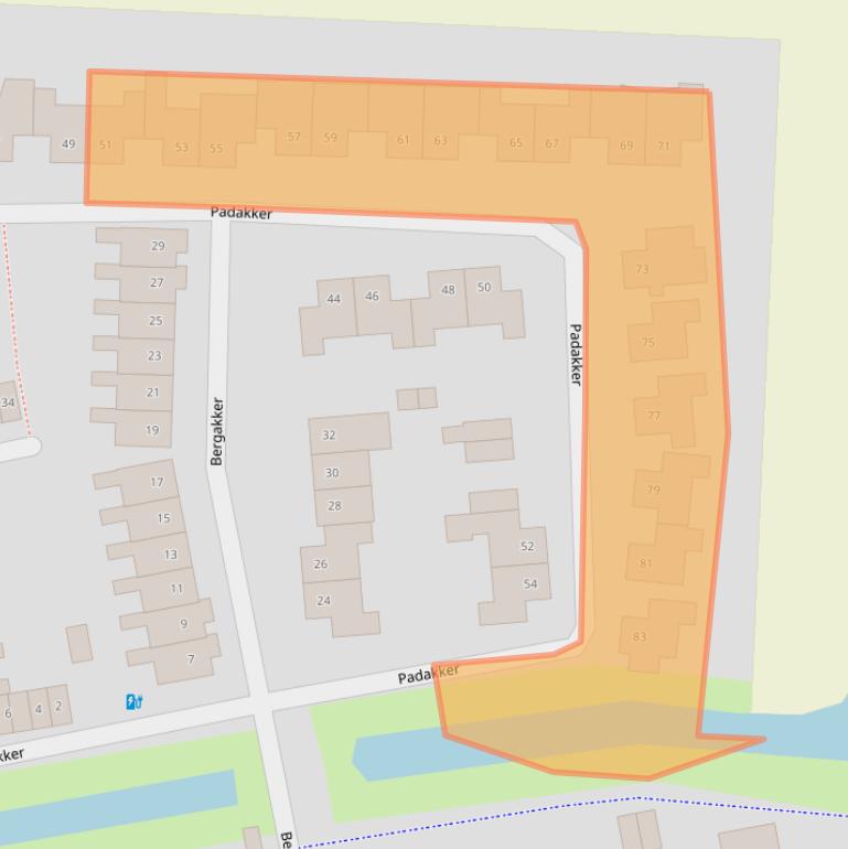 Kaart van postcodegebied 4824SW.