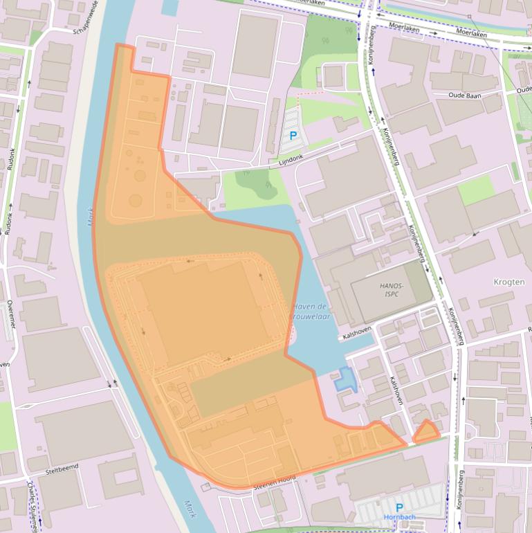 Kaart van postcodegebied 4825AK.