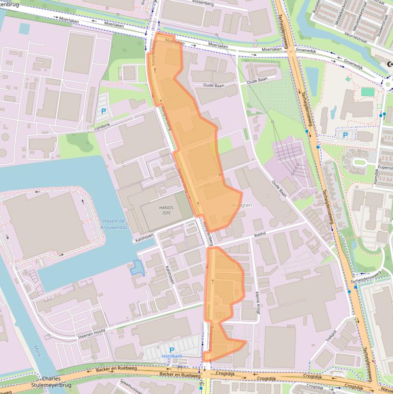 Kaart van postcodegebied 4825BD.