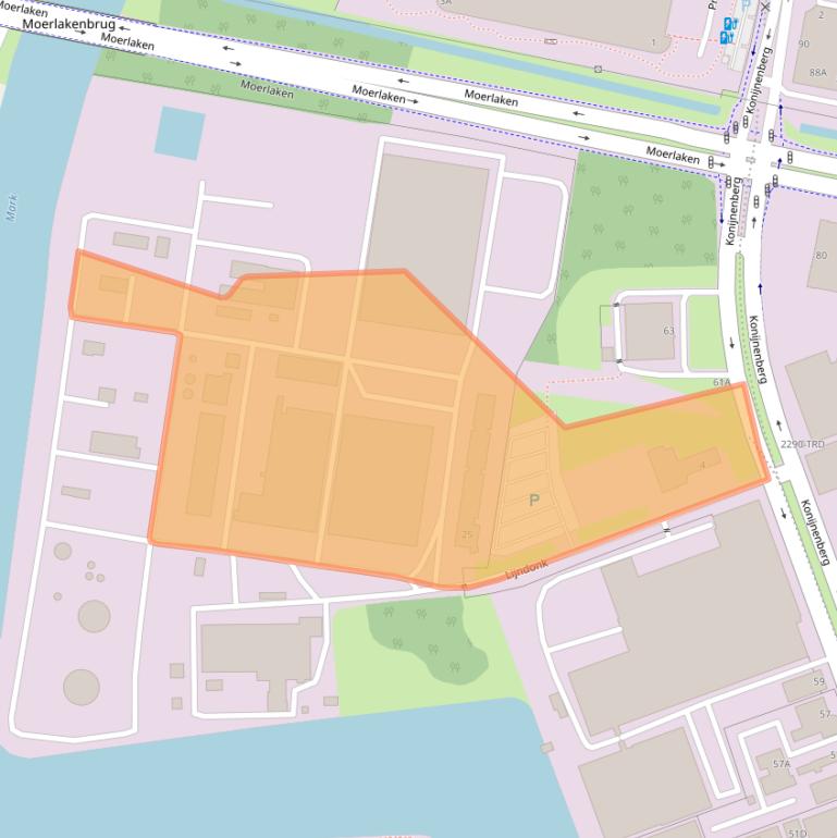 Kaart van postcodegebied 4825BG.