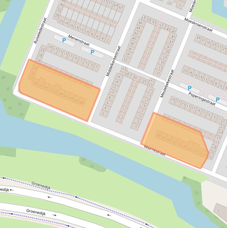 Kaart van postcodegebied 4826AE.