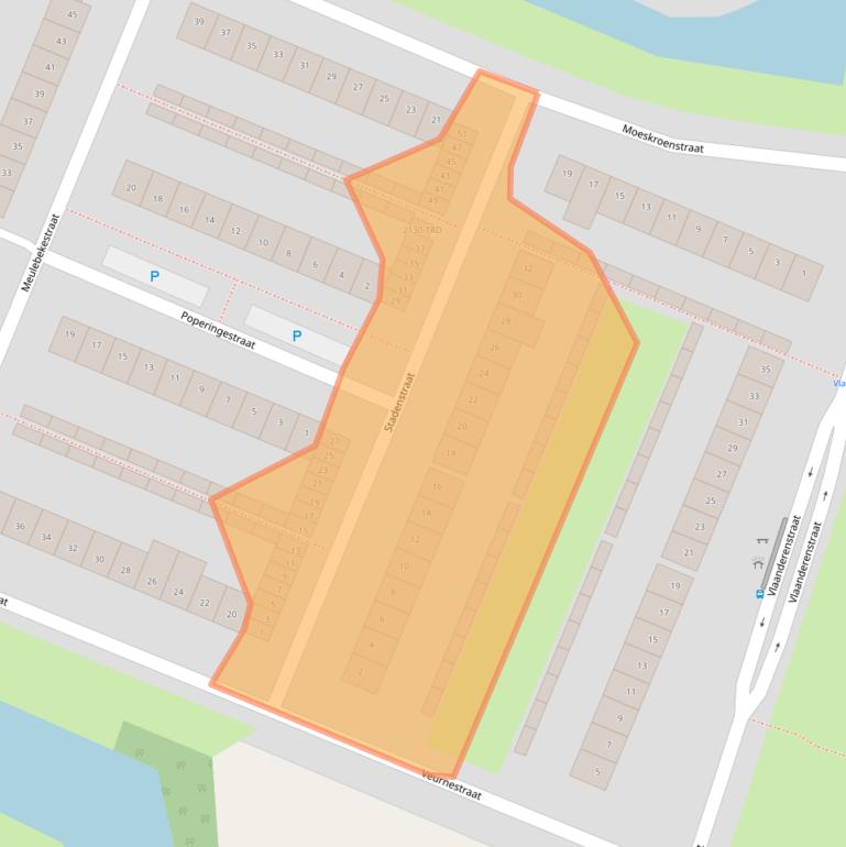 Kaart van postcodegebied 4826AK.