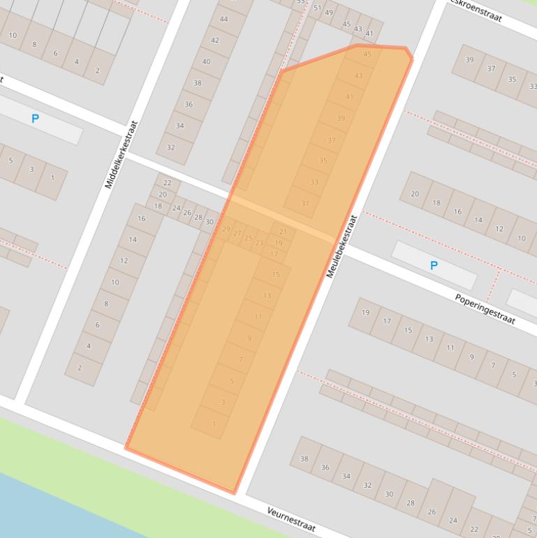 Kaart van postcodegebied 4826AM.