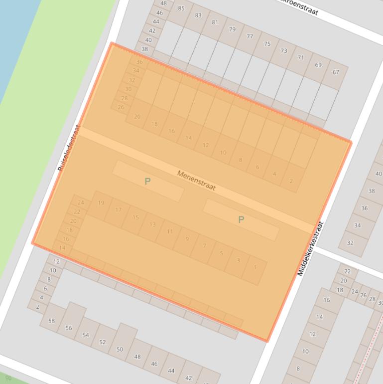 Kaart van postcodegebied 4826AP.