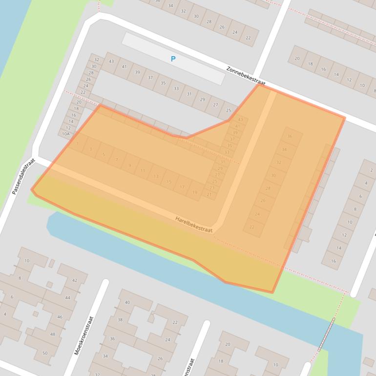 Kaart van postcodegebied 4826AS.