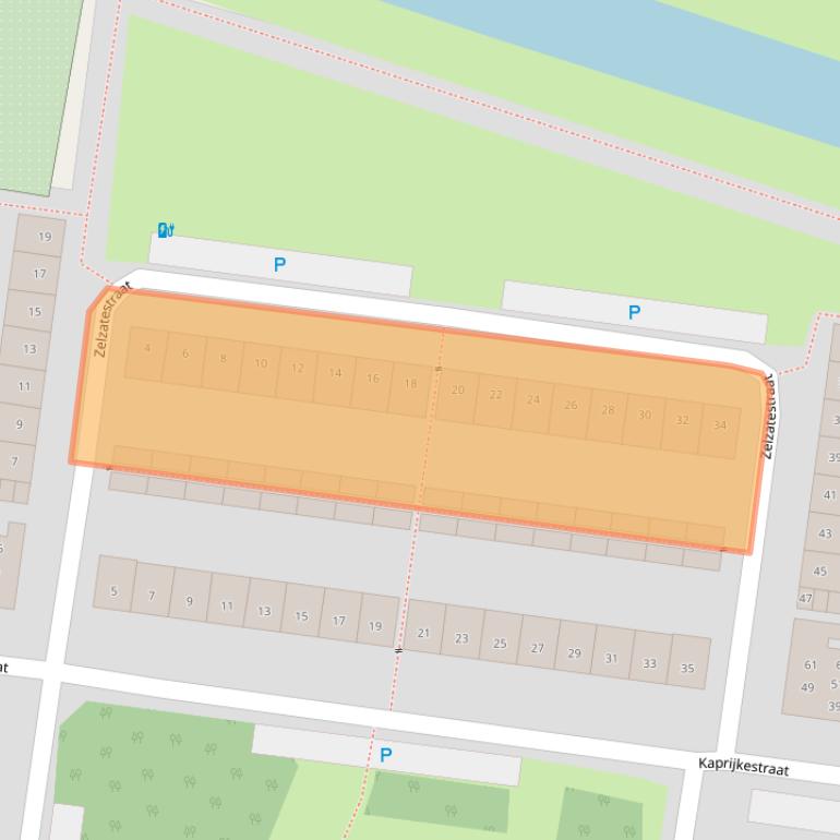 Kaart van postcodegebied 4826CB.