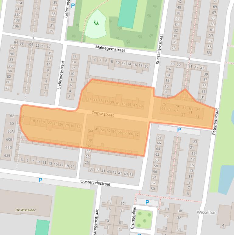 Kaart van postcodegebied 4826CH.